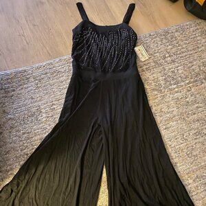 NEW W/TAGS! Anthony Black Sleeveless Sequin Jumpsuit - Women’s 1X